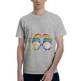 thumbnail image 1 of Bingfone Happy Pride Gnome Men'S Loose Fit Short-Sleeve Pocket T-Shirt, 1 of 7