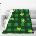 thumbnail image 1 of Bingfone Happy St. Patrick'S Day5 Print Flannel Fleece Blanket Throw Blanket For Bed,Sofa,Couch,Travel,Camping(80"X60"), 1 of 1