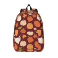 Bingfone Happy Thanksgiving Day Print Canvas College Laptop Backpack