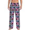 thumbnail image 1 of Bingfone Hawaii Palms Mens All Over Print Sleep Pajama Pants-Medium, 1 of 5
