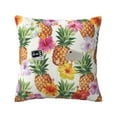 thumbnail image 1 of Bingfone Hawaiian Pineappl Linen Throw Pillow Covers Cushion Case Pocket Button Vintage Farmhouse Pillowcase for Sofa Couch Bed 16"x16", 1 of 9