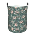 thumbnail image 1 of Bingfone Hedgehogs And Flowers Waterproof Foldable Laundry Hamper Bucket With Handles For Storage Bin,Clothes Hamper (Small ), 1 of 1