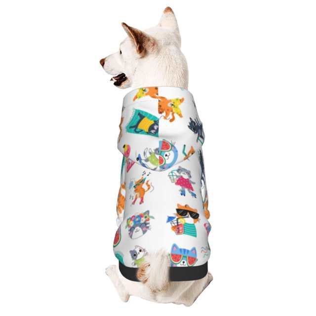 Bingfone Hello Summer Cat Dog Clothes Hoodie, Pet Winter Coat,Puppy