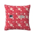 thumbnail image 1 of Bingfone Hello Summer Flamingo Linen Throw Pillow Covers Cushion Case Pocket Button Vintage Farmhouse Pillowcase-20"x20", 1 of 9