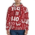thumbnail image 1 of Bingfone Ho Pattern Funny Christmas Men'S Drawstring Hoodie Long Sleeve Pocket Sweatshirts-3x-Large, 1 of 9