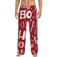 thumbnail image 1 of Bingfone Ho Pattern Funny Christmas Mens All Over Print Sleep Pajama Pants-Xx-Large, 1 of 9
