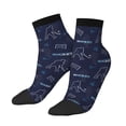 thumbnail image 1 of Bingfone Hockey Players Design Patterned Men's Women's Casual Cotton Socks, 1 of 5