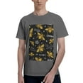 thumbnail image 1 of Bingfone Hohey Bee Golden Embroidery Men'S Loose Fit Short-Sleeve Pocket T-Shirt, 1 of 7
