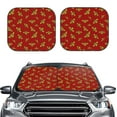 thumbnail image 1 of Bingfone Hohey Bee Golden Windshield Sun Shade 2-Piece Foldable Car Front Window Sunshade for Most Sedans SUV Truck-Small, 1 of 7