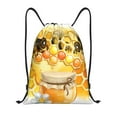 thumbnail image 1 of Bingfone Honey Bee Drawstrings Backpacks Bags For Men Women Gym Drawstrings Bag, 1 of 9