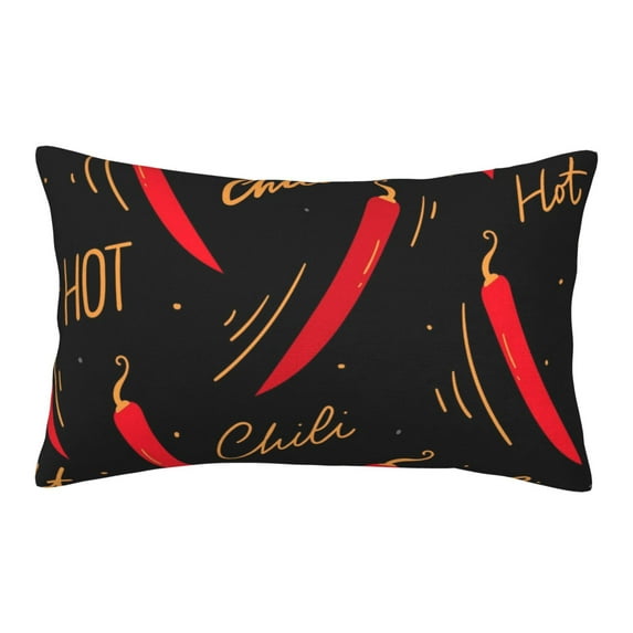 Bingfone Hot Chili Standard Size Pillowcase, Long Staple Pure Cotton Envelope Closure Pillow Cover,20"X30"