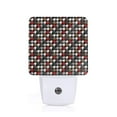 thumbnail image 1 of Bingfone Houndstooth Green Red Print Night Lights Plug into Wall,Dusk to Dawn,Bright Nightlight Auto-On/Off, for Adults Kids Room Bedroom Bathroom Hallway Kitchen, 1 of 7