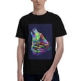 thumbnail image 1 of Bingfone Howling Wolf Men'S Loose Fit Short-Sleeve Pocket T-Shirt, 1 of 7