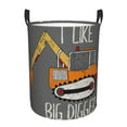 thumbnail image 1 of Bingfone I Like Big Digger Waterproof Foldable Laundry Hamper Bucket With Handles For Storage Bin,Clothes Hamper (Small), 1 of 8