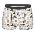 thumbnail image 1 of Bingfone I Love Dogs Men's Underwear - Casual Stretch Boxer Briefs-Large, 1 of 9