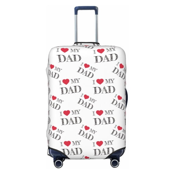 Bingfone I Love My Dad Luggage Cover Washable Suitcase Cover Protector Anti-scratch Suitcase Cover Fits 18-32 Inch Luggage (without luggage)
