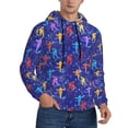 thumbnail image 1 of Bingfone Ice Hockey Players With Puck Men's Drawstring Hoodie Long Sleeve Pocket Sweatshirts-3X-Large, 1 of 6