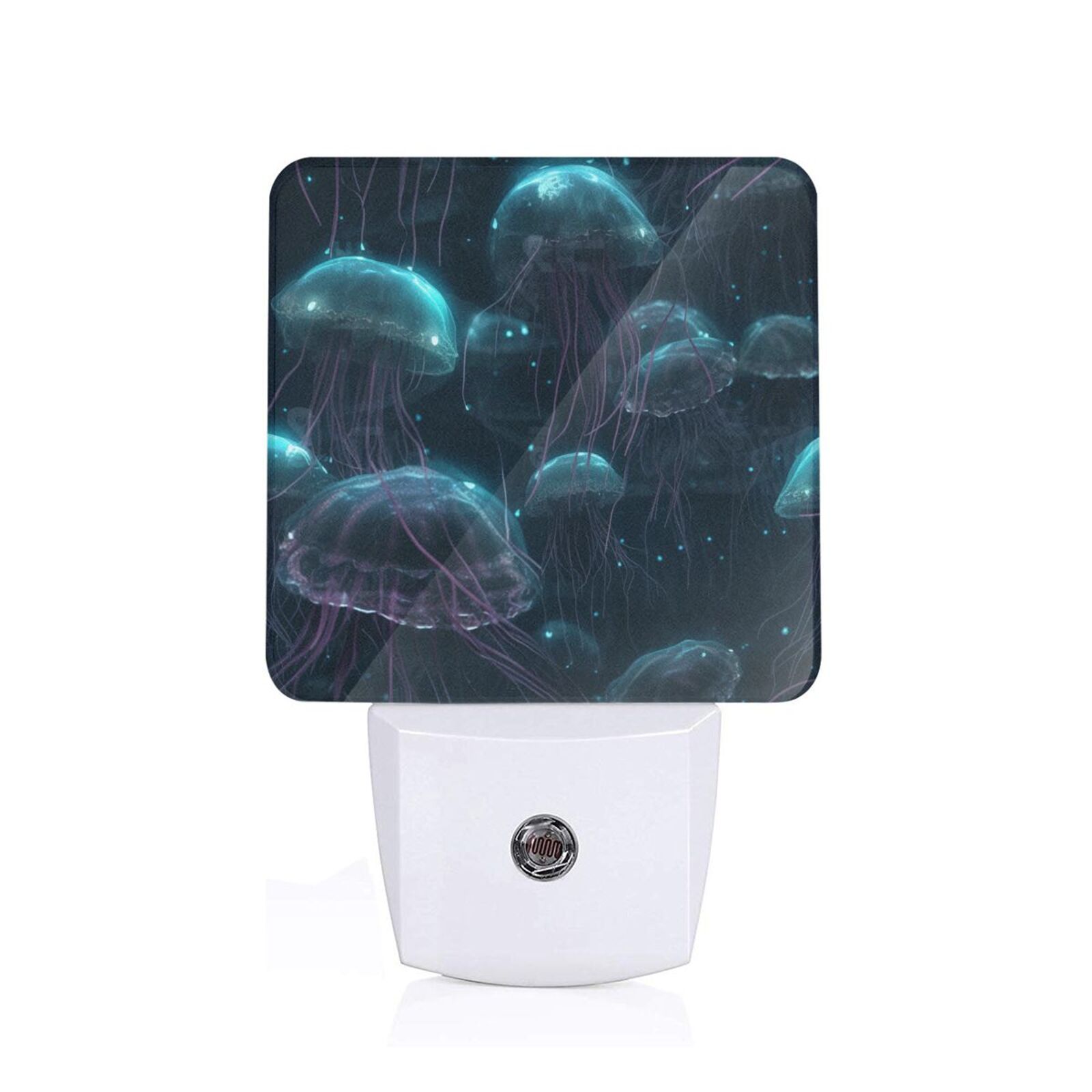 YUNOVA 2 Pack Dusk to Dawn Night Light Plug in Wall, Auto On/Off 0.5W LED Nightlight with Warm