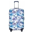 thumbnail image 1 of Bingfone Icy Blue Snowflakes Luggage Cover Washable Suitcase Cover Protector Anti-scratch Suitcase cover Fits 18-32 Inch Luggage (No luggage included), 1 of 8