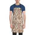 thumbnail image 1 of Bingfone Indian Paisley1 Apron Gifts For Men, Women Professional Grade Chef Apron for Kitchen,BBQ & Grill, 1 of 8