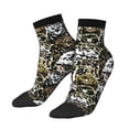 thumbnail image 1 of Bingfone Ink Graffiti Owl Design Patterned Men's Women's Casual Cotton Socks, 1 of 5