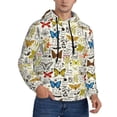 thumbnail image 1 of Bingfone Insects And Medicinal Herbs Men's Drawstring Hoodie Long Sleeve Pocket Sweatshirts-Small, 1 of 6