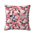 thumbnail image 1 of Bingfone Japanese Cherry Blossoms Linen Throw Pillow Covers Cushion Case Pocket Button Vintage Farmhouse Pillowcase-18"x18", 1 of 9
