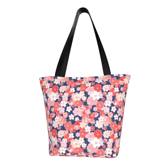 Bingfone Japanese Cherry Blossoms Women Shoulder Tote Bags Casual Bag Ladies Shopping Handbag