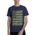 thumbnail image 1 of Bingfone Jungle Green Camo Usa Flag Men'S Loose Fit Short-Sleeve Pocket T-Shirt, 1 of 7