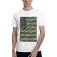 thumbnail image 1 of Bingfone Jungle Green Camo Usa Flag Men'S Loose Fit Short-Sleeve Pocket T-Shirt, 1 of 7