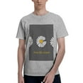 thumbnail image 1 of Bingfone Keep Life Simple Daisy Flower Men'S Loose Fit Short-Sleeve Pocket T-Shirt, 1 of 7