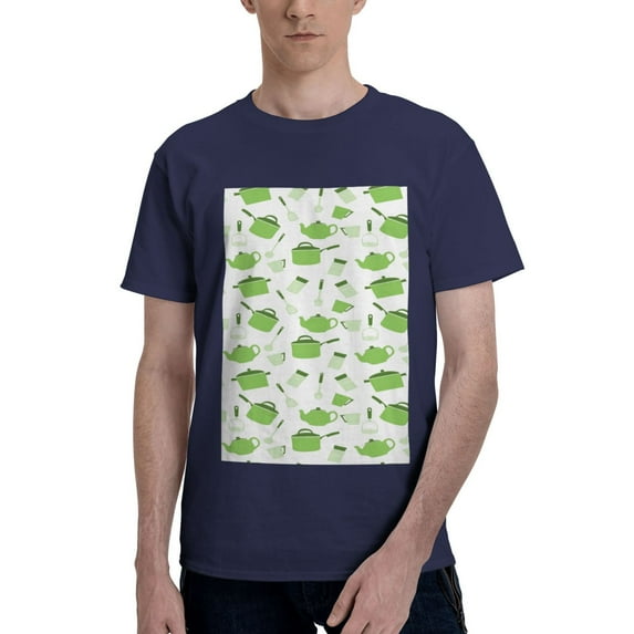 Bingfone Kitchen Utensiles Cooking Pots Men'S Loose Fit Short-Sleeve Pocket T-Shirt