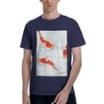 thumbnail image 1 of Bingfone Koi Fish Corals,Spring Summer Men'S Loose Fit Short-Sleeve Pocket T-Shirt, 1 of 7