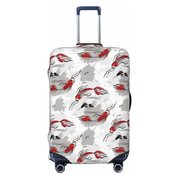 Bingfone Koi Fish Luggage Cover Washable Suitcase Cover Protector Anti-scratch Suitcase cover Fits 18-32 Inch Luggage