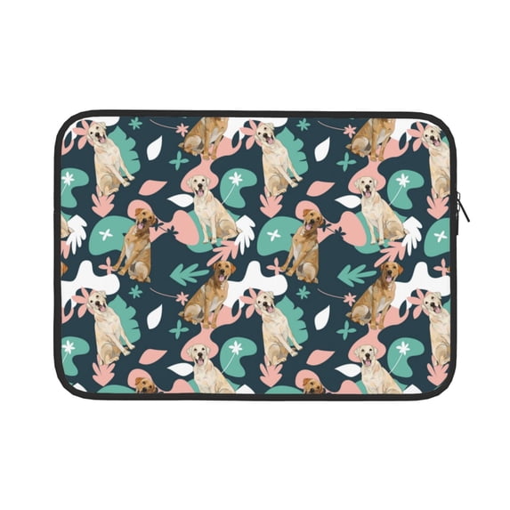 Bingfone Labrador Retriever Dog Laptop Sleeve Case 13 inch , 360° Protective Computer Carrying Bag