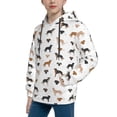 thumbnail image 1 of Bingfone Labrador Retriever Dog Pattern Youth Classic Hoodies Soft Hooded Pullover Sweatshirts for Girls and Boys, 1 of 6