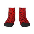 thumbnail image 1 of Bingfone Ladybug Pattern Design Patterned Men'S Women'S Casual Cotton Socks, 1 of 9