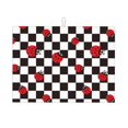 thumbnail image 1 of Bingfone Ladybugs Of Black And White Checkers ,18" x 24"Dish Drying Mat for Kitchen Counter,Ultra Absorbent Microfiber, 1 of 7