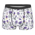 thumbnail image 1 of Bingfone Lavender Bicycle Men's Underwear - Casual Stretch Boxer Briefs-Medium, 1 of 9