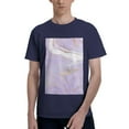 thumbnail image 1 of Bingfone Lavender Glitter Foil Stripes Men'S Loose Fit Short-Sleeve Pocket T-Shirt, 1 of 7