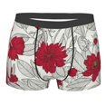 thumbnail image 1 of Bingfone Leaves And Anemone Flowers In Red Grey Men'S Underwear - Casual Stretch Boxer Briefs-X-Large, 1 of 9