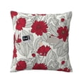 thumbnail image 1 of Bingfone Leaves And Anemone Linen Throw Pillow Covers Cushion Case Pocket Button Vintage Farmhouse Pillowcase for Sofa Couch Bed 20"x20", 1 of 9