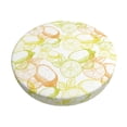 thumbnail image 1 of Bingfone Lemon Potatoes Padded Round Bar Stool Cover Cushion with Elastic Fabric Round Chair Seat - Lemon Potatoes, 1 of 7