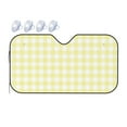 thumbnail image 1 of Bingfone Lemon Yellow Checkboard Car Windshield Sunshade,Sun Foldable Sun Shield Sun Visor for Car - Small, 1 of 9