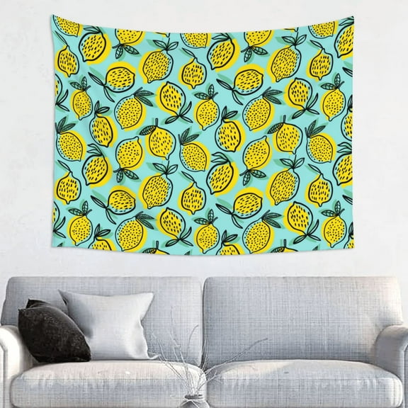 Bingfone Lemon1 Tapestry Wall Hanging Decor for Living Room Bedroom Dorm Classroom Office Decor 29x37 Inch