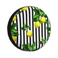 thumbnail image 1 of Bingfone Lemons On Striped Spare Tire Cover Weatherproof Universal Wheel Protectors For Rv Camper Travel Trailer Suv Truck 15 Inch, 1 of 9