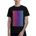 thumbnail image 1 of Bingfone Leopard Neon Rainbow Gradient Men'S Loose Fit Short-Sleeve Pocket T-Shirt, 1 of 7