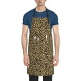 thumbnail image 1 of Bingfone Leopard Print Apron Gifts For Men, Women Professional Grade Chef Apron for Kitchen,BBQ & Grill, 1 of 8