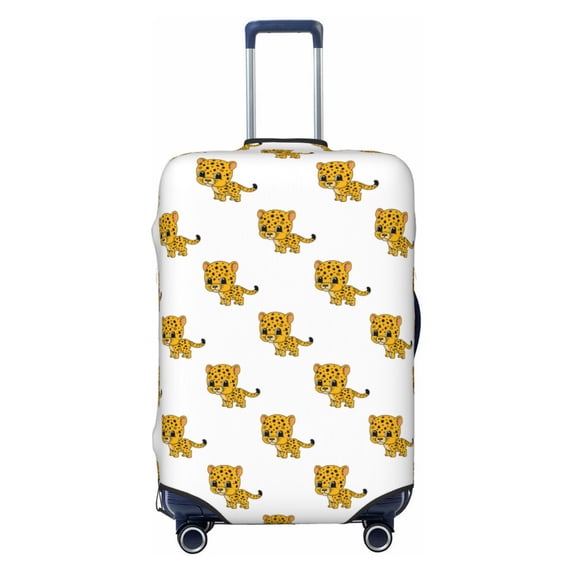 Bingfone Leopard Print Luggage Cover Washable Suitcase Cover Protector Anti-scratch Suitcase cover Fits 18-32 Inch Luggage