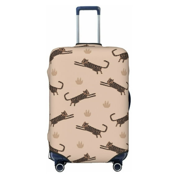 Bingfone Leopard Print Luggage Cover Washable Suitcase Cover Protector Anti-scratch Suitcase cover Fits 18-32 Inch Luggage